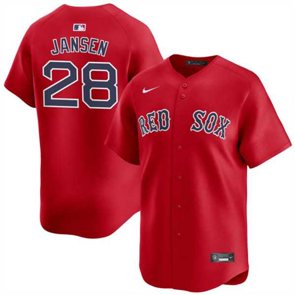 Men%27s Boston Red Sox #28 Danny Jansen Red 2024 Alternate Limited Stitched Baseball Jersey Dzhi->cincinnati reds->MLB Jersey